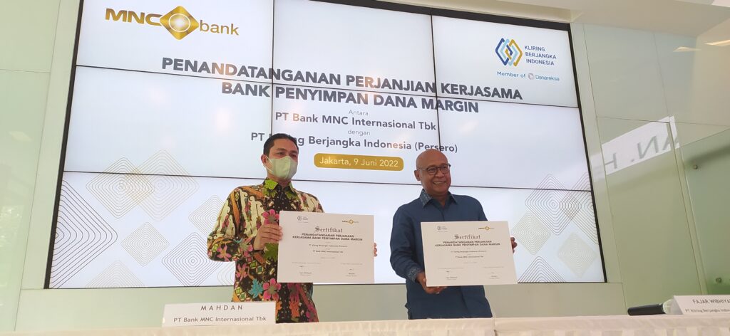 Kerja sama dengan PT Kliring  Berjangka Indonesia, PT Bank MNC Internasional Tbk turut berperan aktif mendukung peningkatan transaksi perdagangan berjangka MNC bank