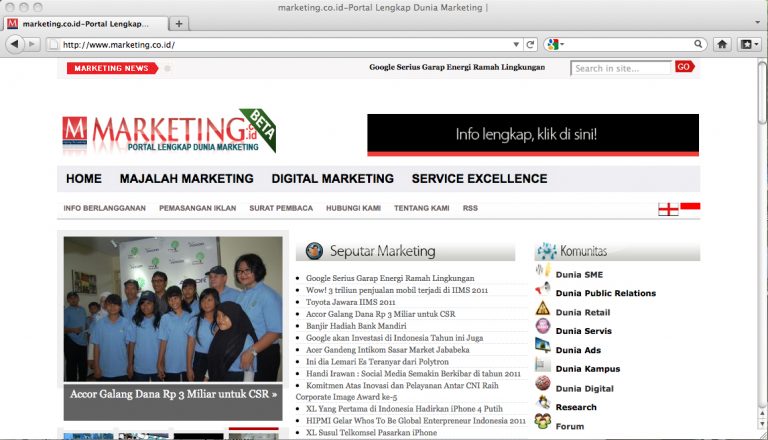 Inilah Portal Lengkap Dunia Marketing untuk Marketer Indonesia
