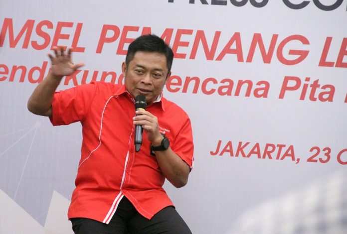 Direktur Utama Telkomsel Ririek Adriansyah menyampaikan paparan mengenai rencana Telkomsel
