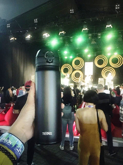 Teman Pas Menikmati Pertunjukkan Festival Musik