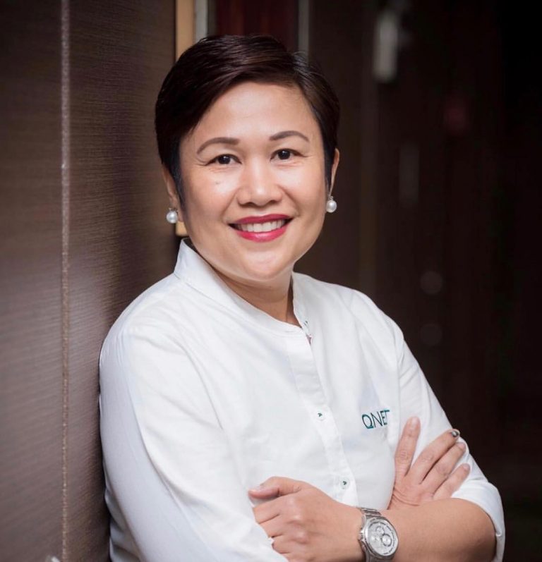 Malou Caluza, Pimpinan Wanita Pertama Qnet
