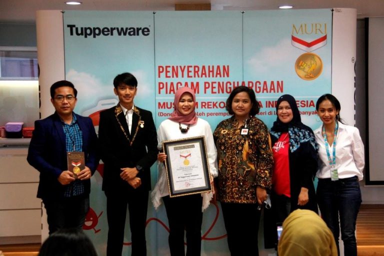Kumpulkan 8.873 Kantong Darah, Tupperware Sukses Pecahkan Rekor Dunia
