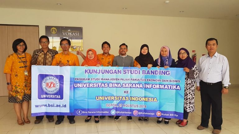 Program Studi Manajemen Pajak UBSI Studi Banding Ke UI