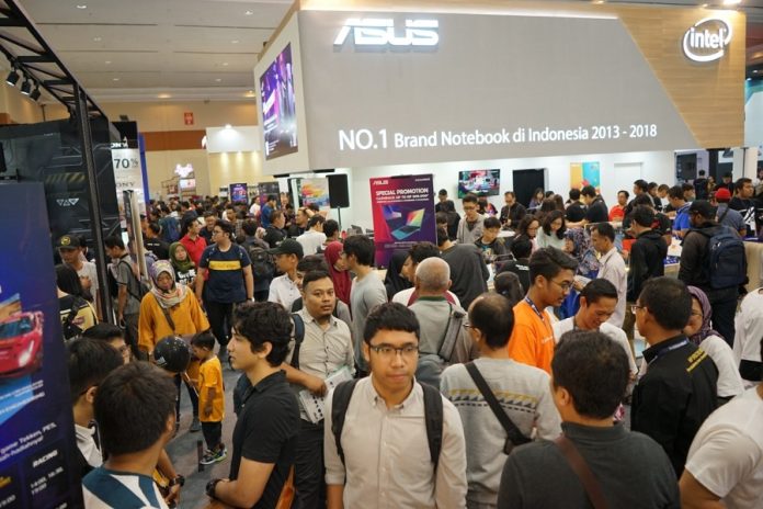 indocomtech 2019 pengunjung
