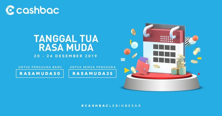 Dukung Pengguna Rayakan Akhir Tahun, Cashbac Hadirkan ‘Tanggal Tua Rasa Muda’