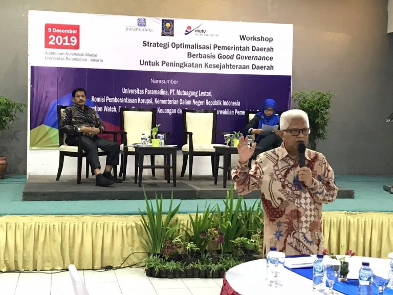Universitas Paramadina dan Mutuagung Gelar Workshop Manajemen Anti Korupsi