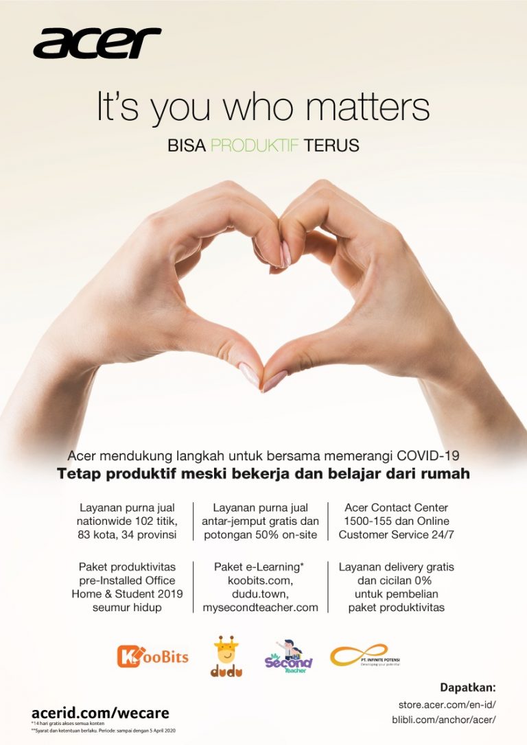 Perangi COVID-19, Acer Dukung Produktivitas Pelanggan Dengan Manfaatkan Teknologi