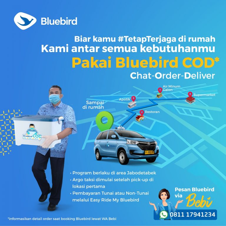 Pesan Blue Bird Bisa Lewat Bluebird COD