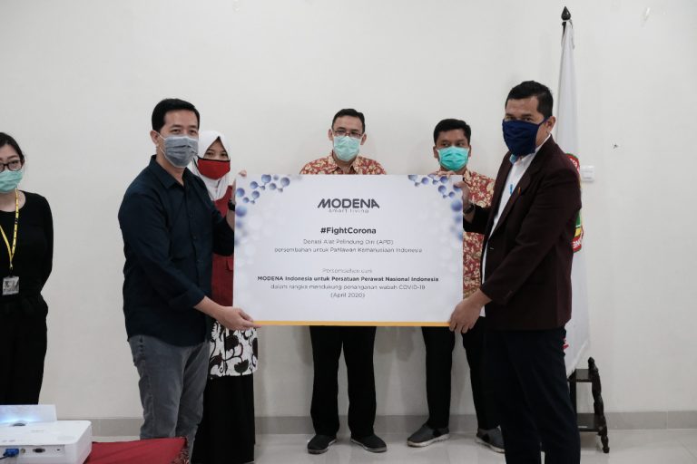 Modena Donasikan APD Bagi Petugas Medis Covid-19
