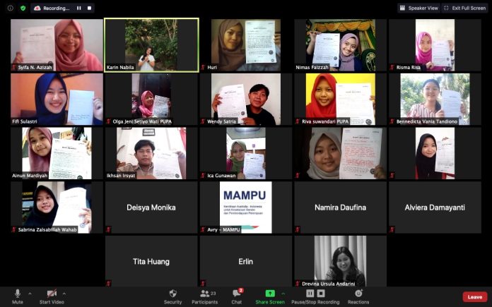 Kelas virtual Kampanye Cegah Perkawinan Anak