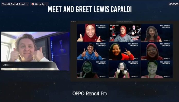 OPPO Reno4 Pro Gelar Meet and Greet Lewis Capaldi
