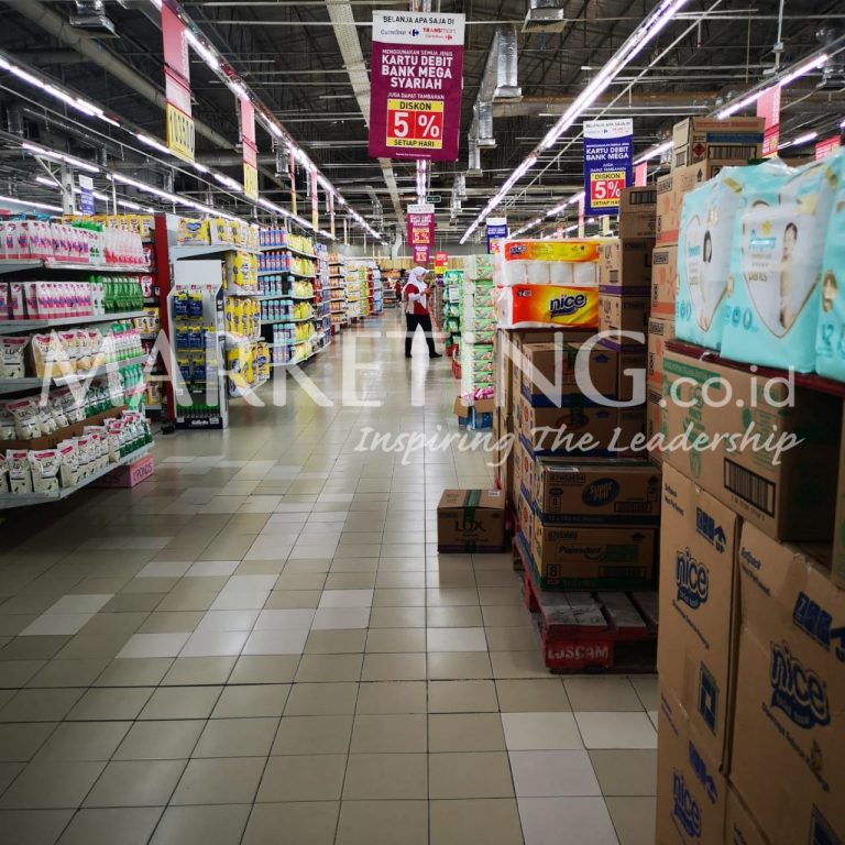 (Foto) Situasi Supermarket Saat Pandemi Covid-19, Sepi Tak Terelak
