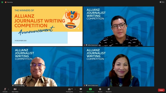 Dewan Juri Allianz Journalist Writing Competition 2020 & Speak...