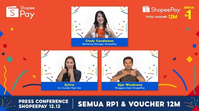 Jumpa pers virtual promo ShopeePay 12.12