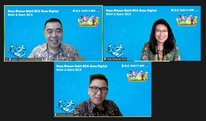 Jumpa pers daring Desa Binaan BCA - Bibli