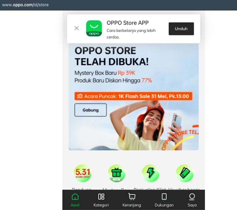 Akhirnya Punya Online Store Sendiri, OPPO Indonesia: Ada Mystery Box