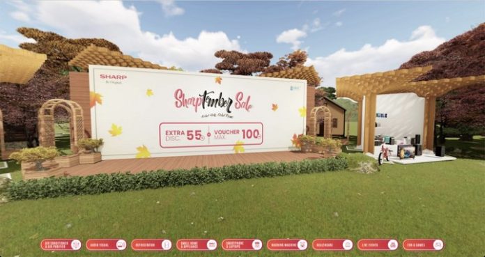 Tampilan Laman Virtual Exhibition Sharptember Sale