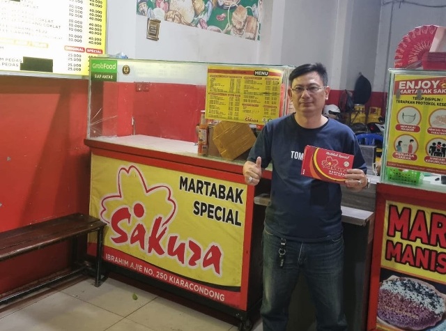 Jeffry Cahyadi, Pemilik Martabak Sakura bermitra dengan GrabFood, manfaatkan peluang sajikan pilihan martabak di Kota Bandung