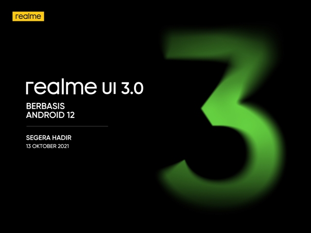 Updated Android 12, realme UI 3.0 Siap Dirilis 13 Oktober
