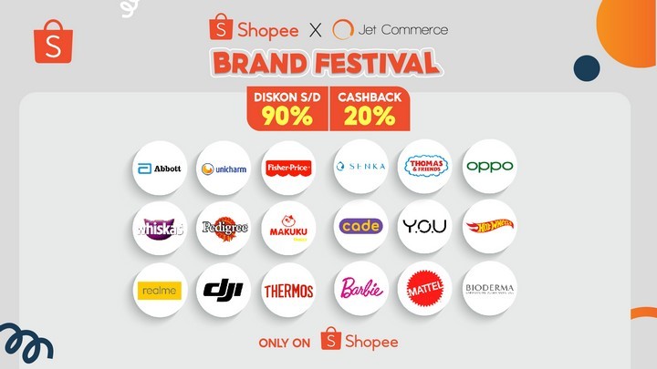 Shopee dan Jet Commerce Brand Festival