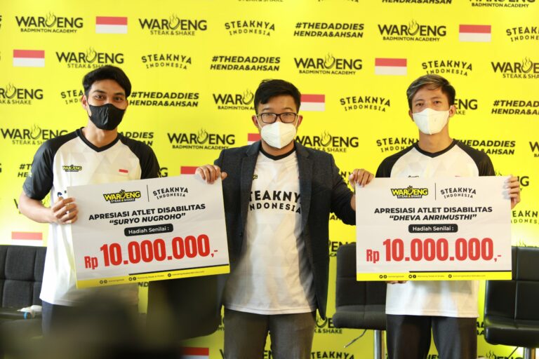 Apresiasi Waroeng Steak & Shake untuk Atlet Disabilitas, Mantan Atlet hingga Youtuber Bulu Tangkis