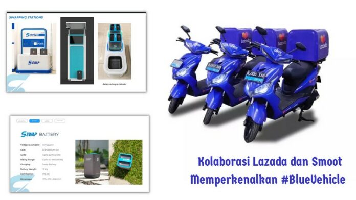 Kolaborasi Lazada dan Smoot Memperkenalkan #BlueVehicle