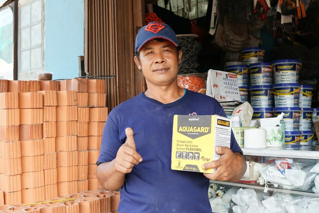 Penggunaan waterproofing semen Aquagard 