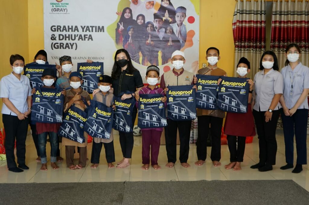 CSR Ramadan 2022: Aquaproof  #SebarKebaikan Paket Buka Puasa dan Bantuan Cat Pelapis