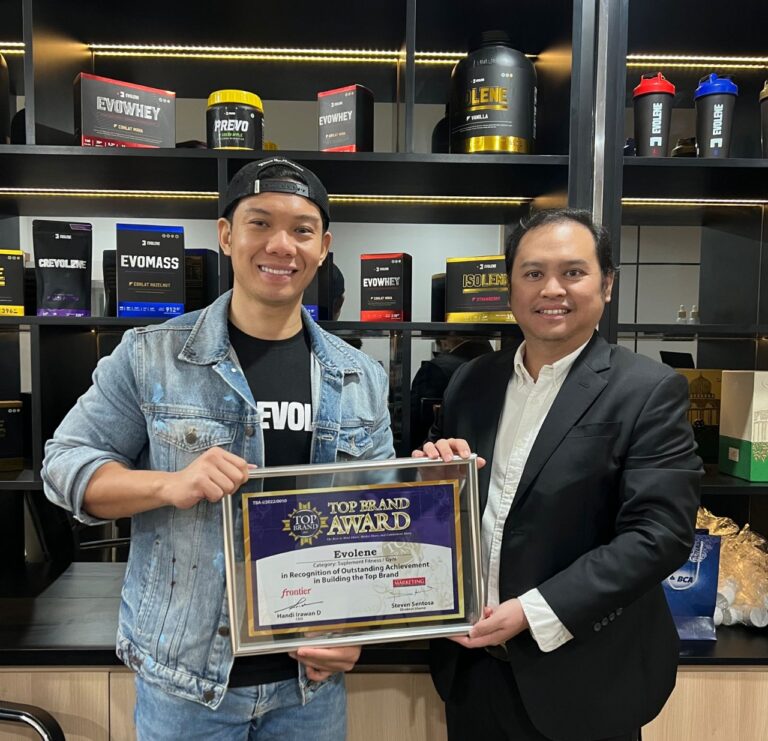 Konsisten Jaga Mutu dan Kualitas Produk, Evolene Raih Top Brand Award 2022