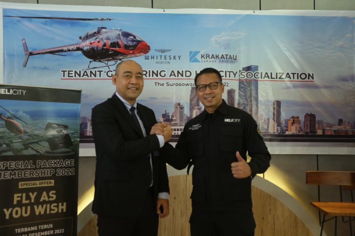 layanan taksi udara helicity di cilegon