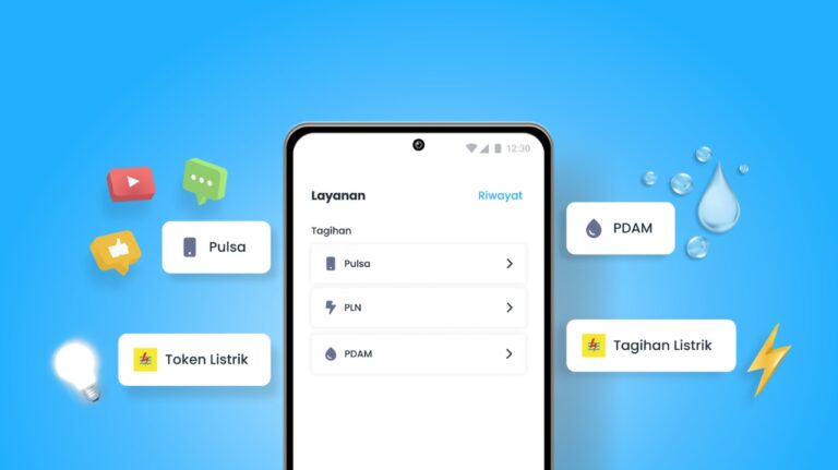 Tampilan fitur Pembayaran Tagihan di aplikasi wagely