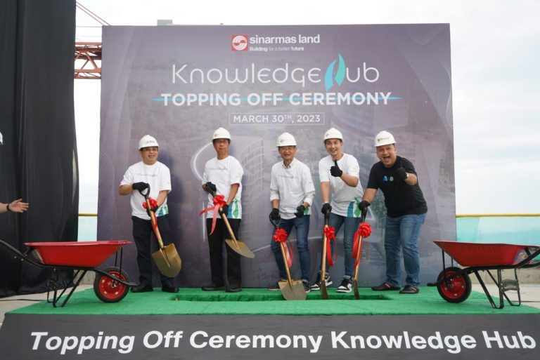 Sinar Mas Land Gelar Topping Off Gedung Knowledge Hub di Kawasan Digital Hub BSD City