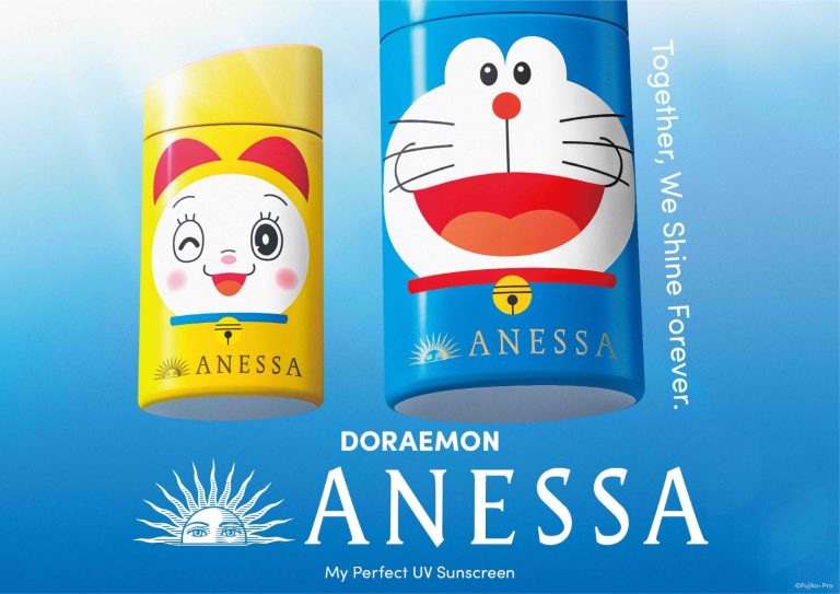 Usung Shine Infinitely, Anessa Hadirkan Inovasi Kemasan Karakter Doraemon & Dorami
