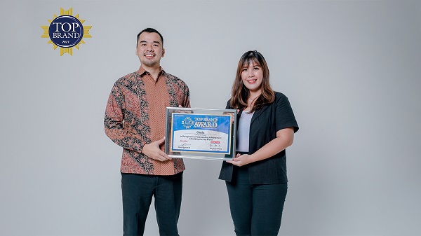Konsisten Terhadap Kualitas Produk, Onda Raih Kembali Penghargaan Top Brand Award 2023