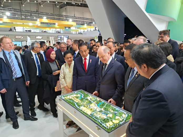 Presiden Jokowi dengan Kanselir Jerman, Olaf Scholz Hannover Messe 2023
