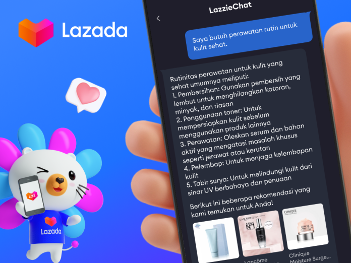 LazzieChat meningkatkan pengalaman belanja di Lazada dengan menawarkan saran dan rekomendasi produk yang dipersonalisasi sesuai dengan pertanyaan pengguna LazzieChat