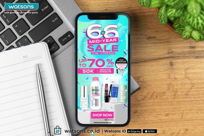 Banjir Promo dan Diskon di Watsons 6.6 Mid Year Sale