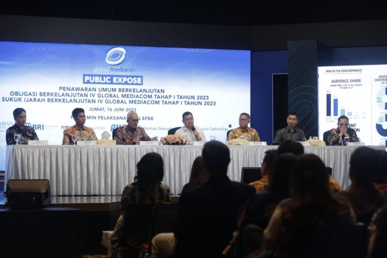 Global Mediacom Rilis Obligasi & Sukuk Ijarah Berkelanjutan IV Tahap I Tahun 2023