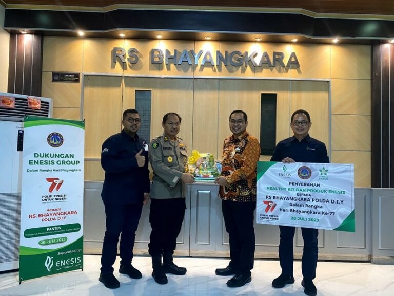 Enesis Group Salurkan Bantuan Kesehatan ke RS Bhayangkara DIY