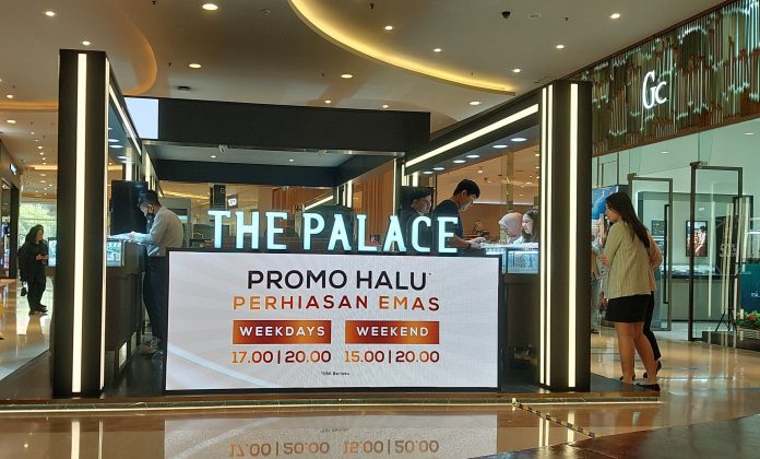 Panas halu, pameran emas harga luar biasa The Palace Jeweler dan lakuemas