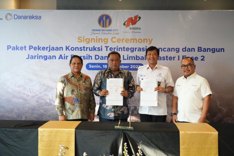 Nindya Karya dan KITB Bangun Jaringan Air Bersih dan Air Limbah Untuk Akselerasi Operasional Kawasan