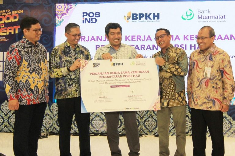 Bank Muamalat dan Pos Indonesia Berkolaborasi untuk Melayani Pendaftaran Porsi Haji Reguler
