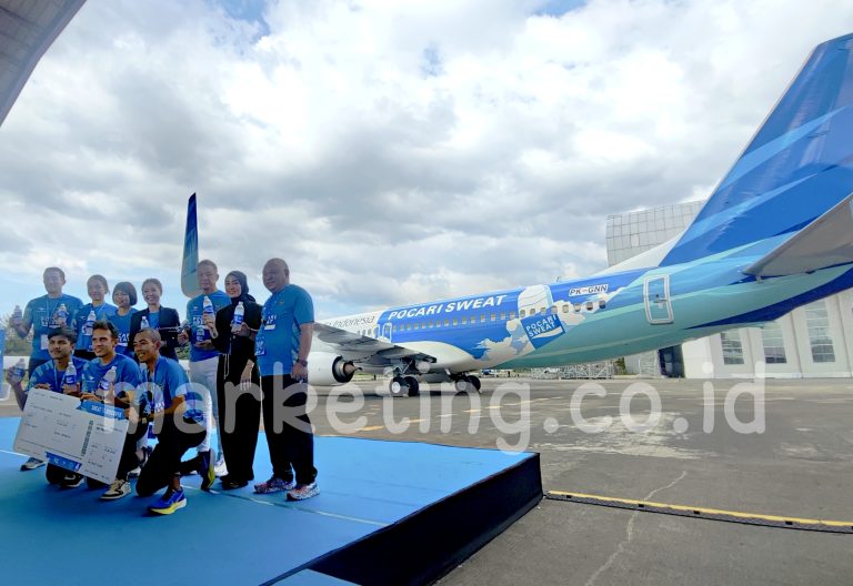 Keren! Ultah Ke-27, Livery Pocari Sweat Nampang di Pesawat Garuda