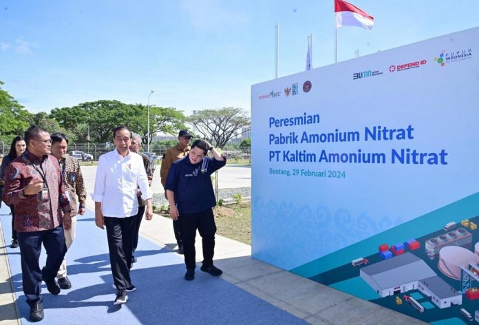 Peresmian PT Kaltim Amonium