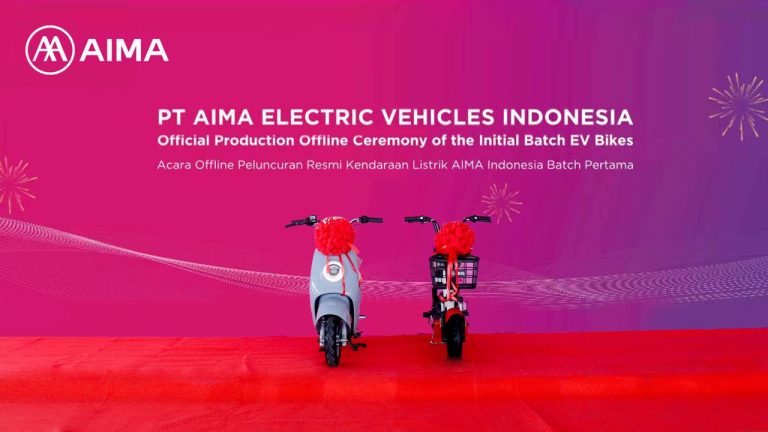 Kendaraan Listrik AIMA Memulai Debut di Pameran Indonesia