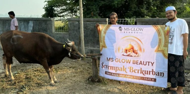 MS GLOW Beauty Serempak Berkurban Bagikan Lebih Dari 4 Ton Daging