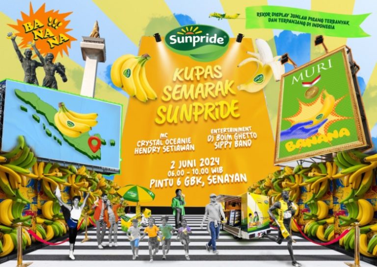 Edukasi Masyarakat, Sunpride Bikin Pajangan Pisang Terbanyak di Senayan
