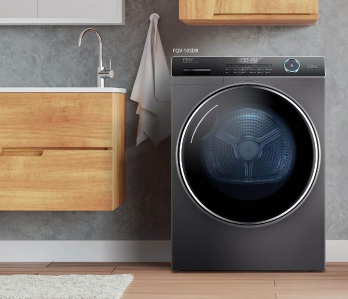 AQUA Elektronik, meluncurkan mesin pengering FQV-105DR yang mengeringkan pakaian dengan optimal dan tidak meninggalkan kelembapan