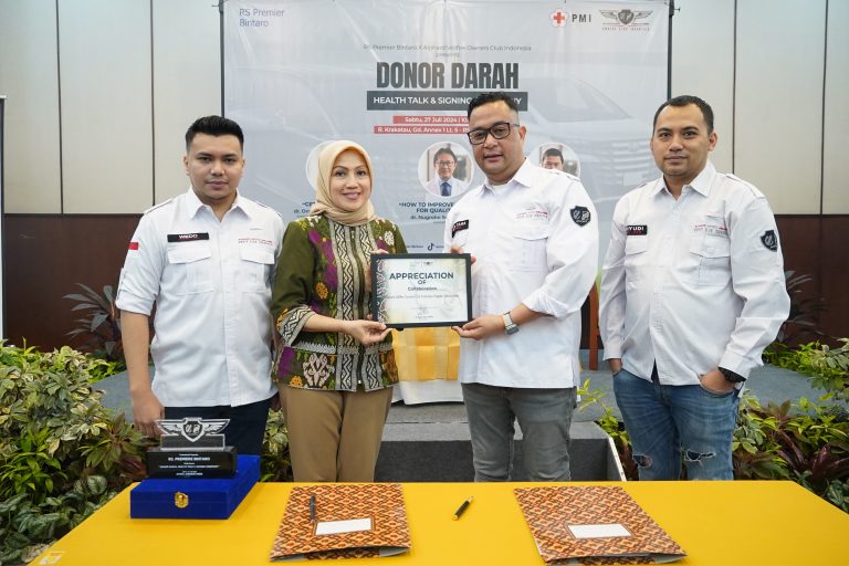 Tandatangani MoU, RS Premier Bintaro dan AVOCI Gelar Aktivitas Donor Darah dan Edukasi Kesehatan