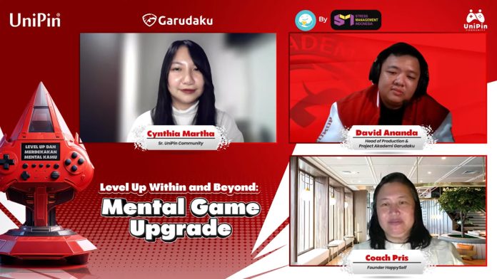 UniPin menutup Agustus dengan webinar yang penuh insight bagi para gamers yang bertajuk “Level Up Within and Beyond: Mental Game Upgrade”